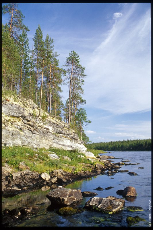 Каменный берег реки